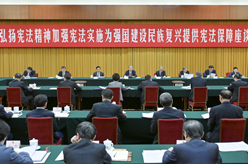 趙樂(lè)際出席“弘揚(yáng)憲法精神，加強(qiáng)憲法實(shí)施，為強(qiáng)國(guó)建設(shè)、民族復(fù)興提供憲法保障”座談會(huì)并講話