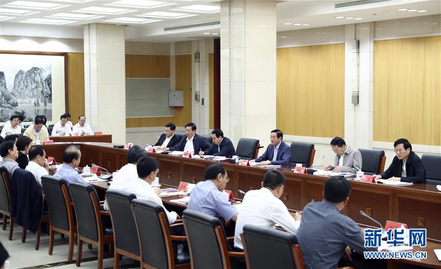 9月21日，中宣部在北京召開中央媒體駐外機(jī)構(gòu)外宣工作座談會。中共中央政治局委員、中央書記處書記、中宣部部長劉奇葆出席座談會并講話。新華社記者 謝環(huán)馳 攝 