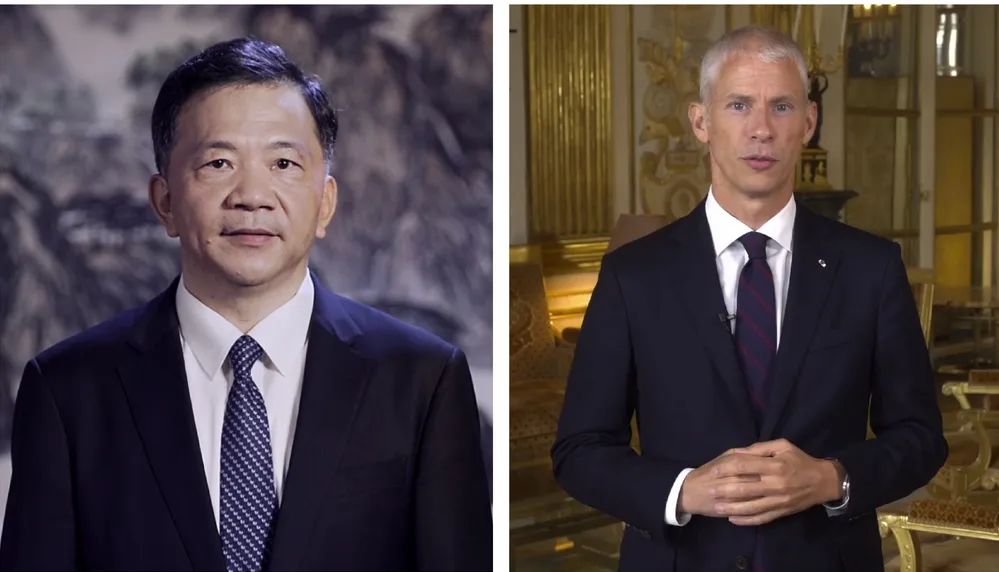中宣部副部長，中央廣播電視總臺臺長、  總編輯慎海雄與法國文化部部長弗蘭克·里斯特  共同宣布項目啟動