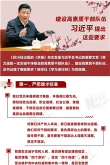 建設(shè)高素質(zhì)干部隊(duì)伍，習(xí)近平提出這些要求