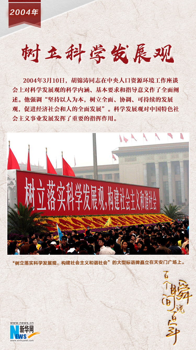 2004，樹立科學(xué)發(fā)展觀
