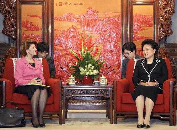 劉延?xùn)|會見歐盟委員會教育、文化、語言多樣性及青年事務(wù)委員瓦西利烏
