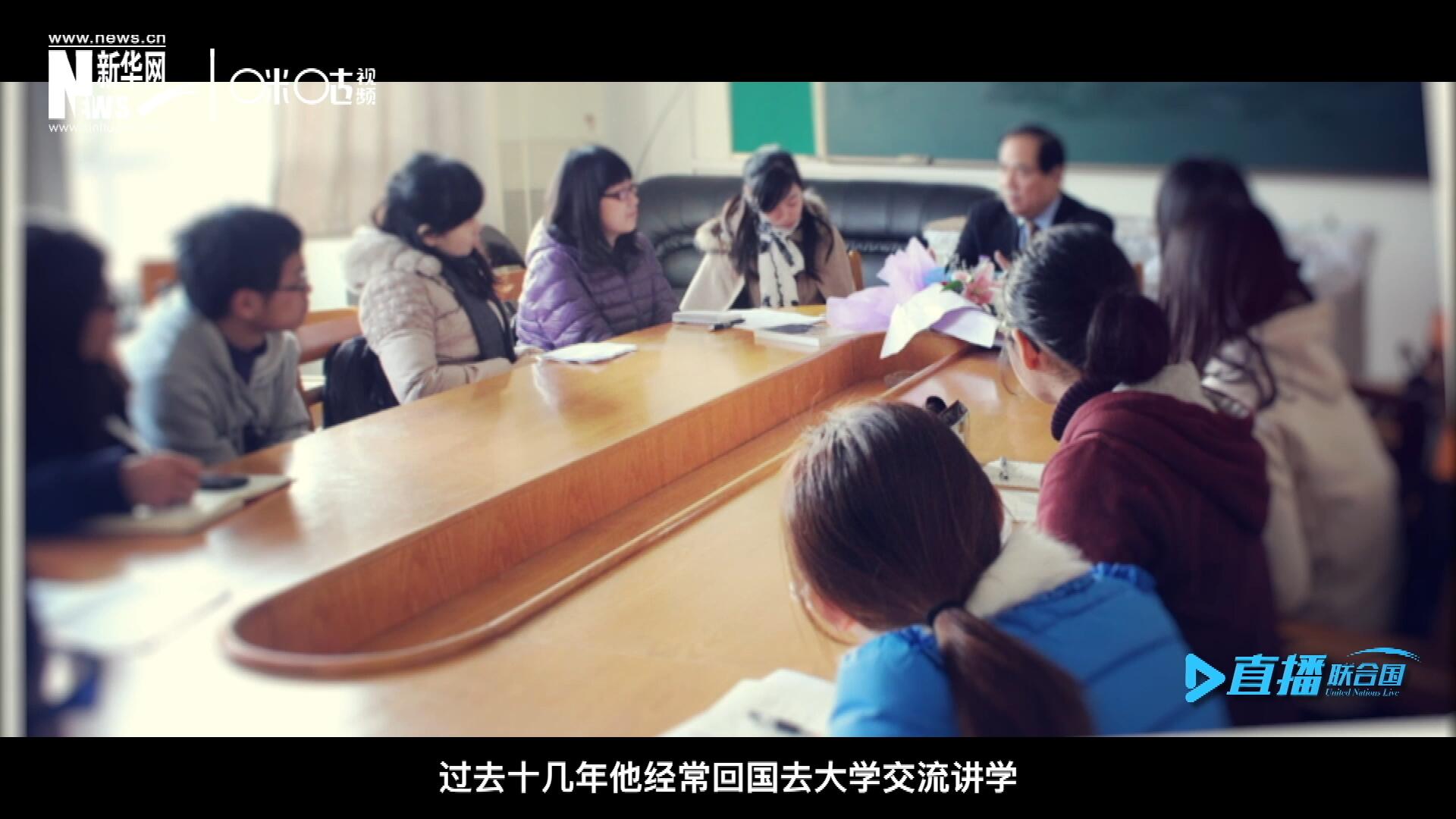 過去十幾年陳峰經(jīng)?；貒ゴ髮W交流講學，給年輕人分享他學習、工作和生活的故事。