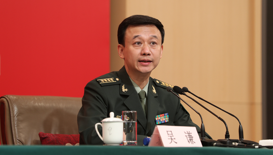 國防部新聞局局長、國防部新聞發(fā)言人吳謙大校介紹相關(guān)情況