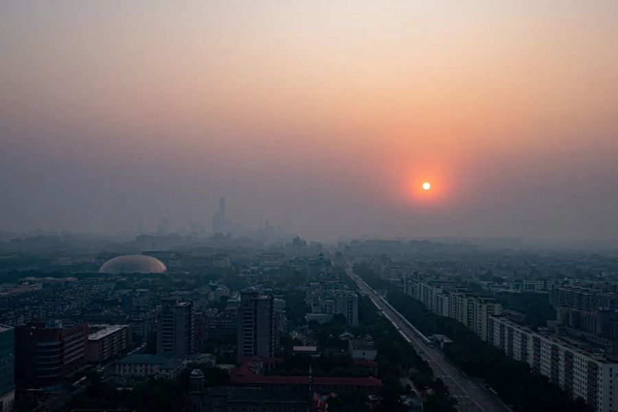 這就是今天早上的北京！