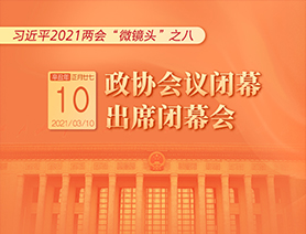 習(xí)近平2021兩會“微鏡頭”之八：3月10日 政協(xié)會議閉幕，出席閉幕會