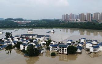 重慶長江、嘉陵江、涪江洪水過境