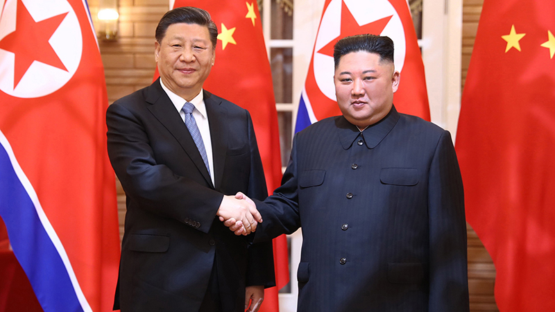 習(xí)近平同朝鮮勞動(dòng)黨委員長(zhǎng)、國(guó)務(wù)委員會(huì)委員長(zhǎng)金正恩舉行會(huì)談