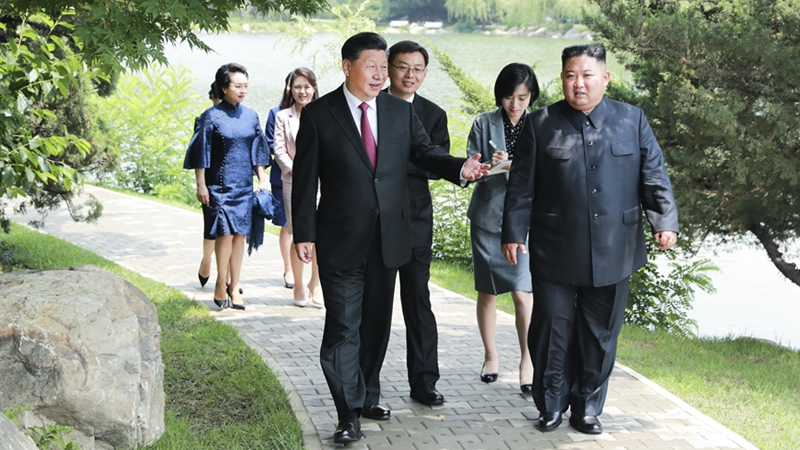 習(xí)近平會(huì)見(jiàn)朝鮮勞動(dòng)黨委員長(zhǎng)、國(guó)務(wù)委員會(huì)委員長(zhǎng)金正恩
